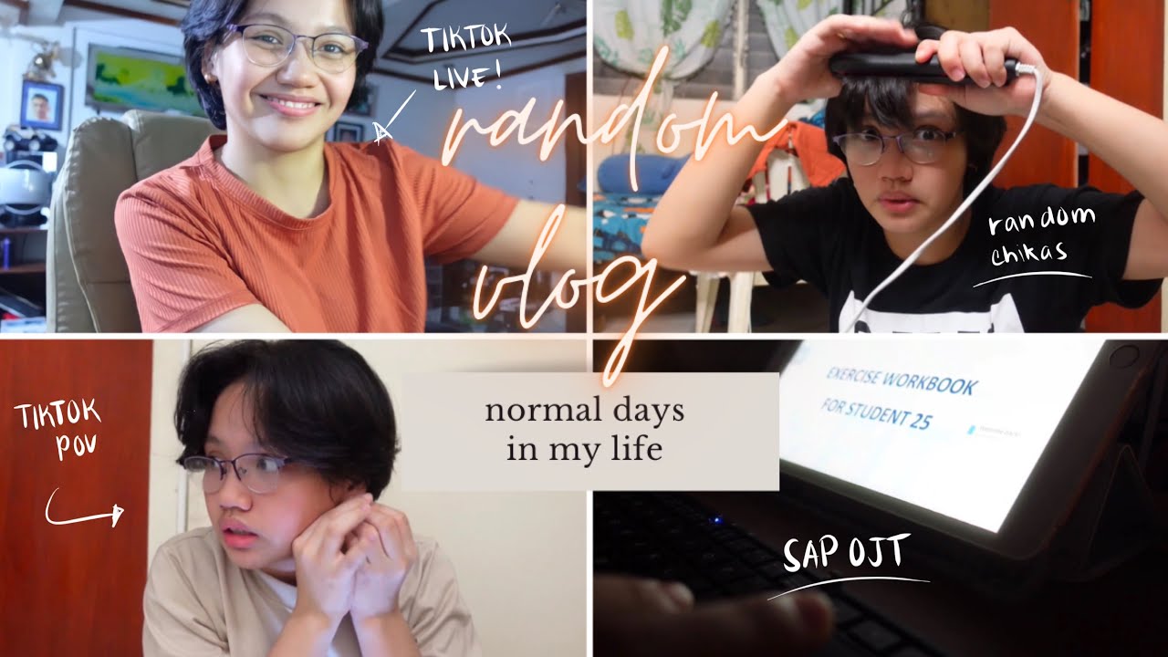 random vlog #1: normal days in my life (preparation for my tiktok povs, ojt, random kwentos)