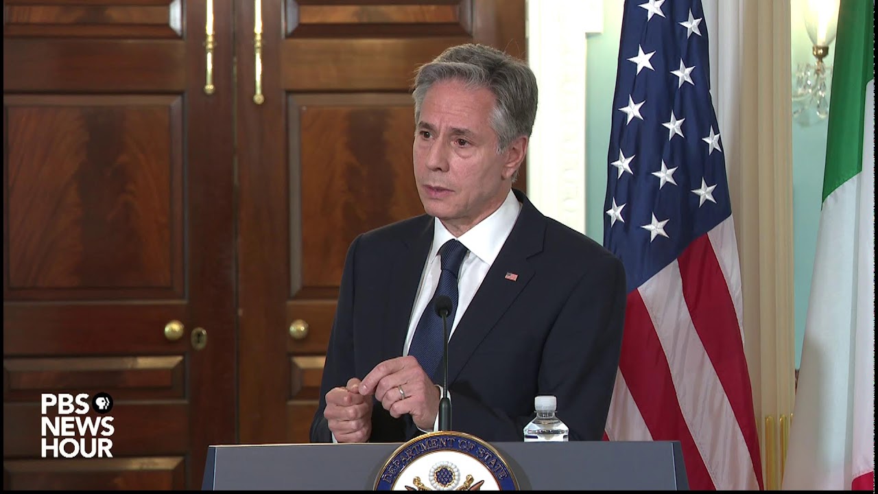 WATCH LIVE: Blinken holds news conference with Italian Foreign Minister Antonio Tajani
