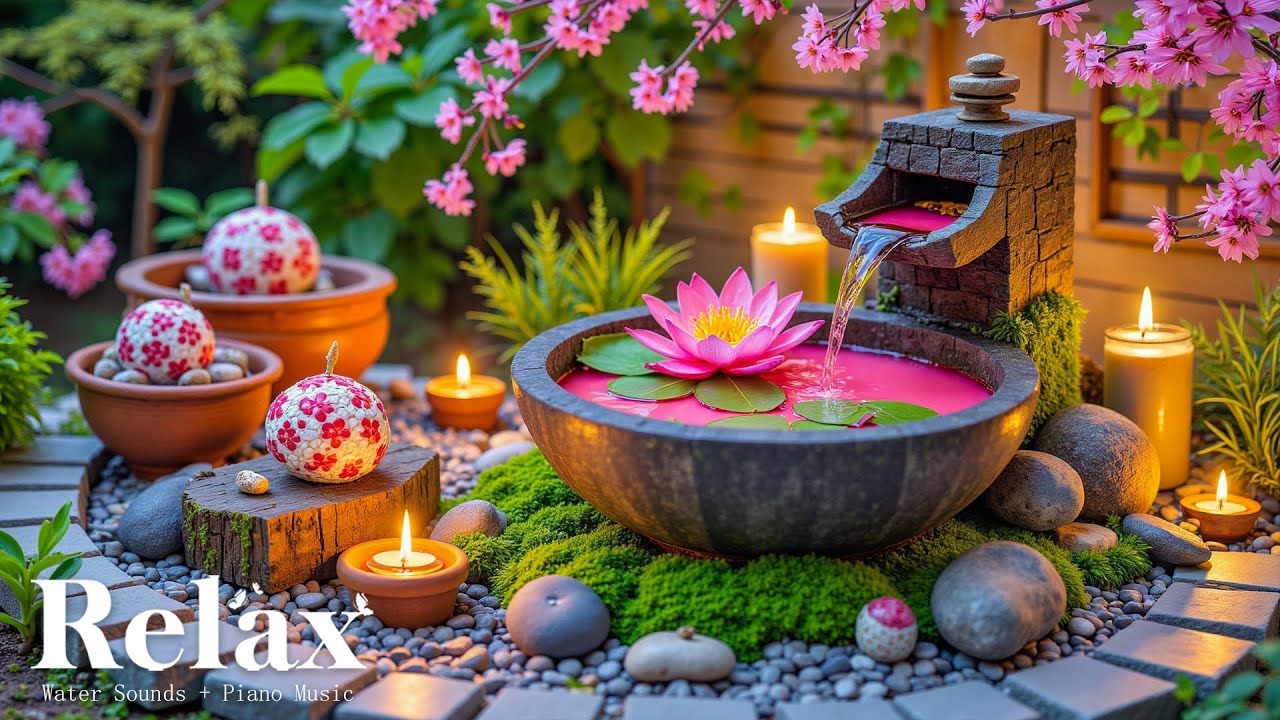Музыка для сна и шум воды 🌸 Спокойствие ума, снятие тревоги, глубокий сон