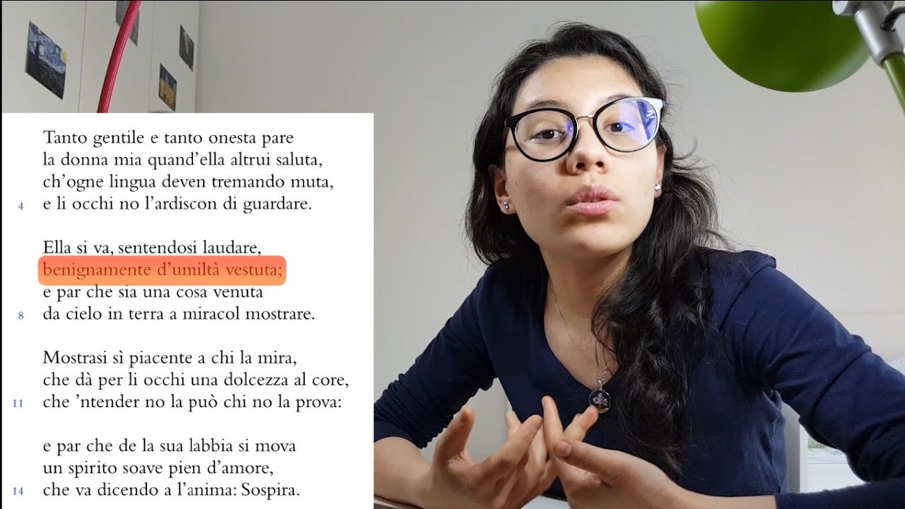 Dante: Tanto gentile e tanto onesta pare (Stilnovo: poesia sonetto lettura analisi spiegazione)
