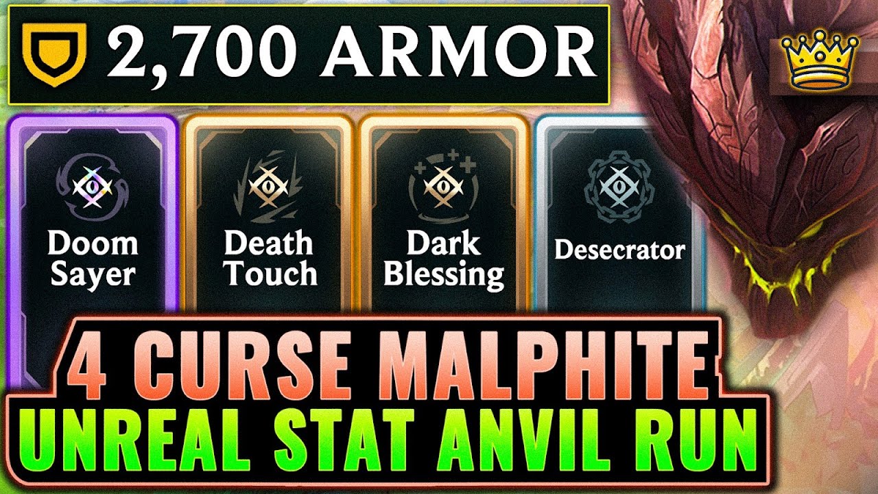 1 in Bazillion Odds: 4 Curse Augments + Ridiculous 2700 Armor Stat Anvil Run | League Arena Gameplay