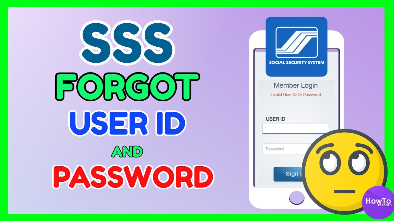 SSS Forgot User ID and Password : How to Recover SSS User ID and Change Password Online