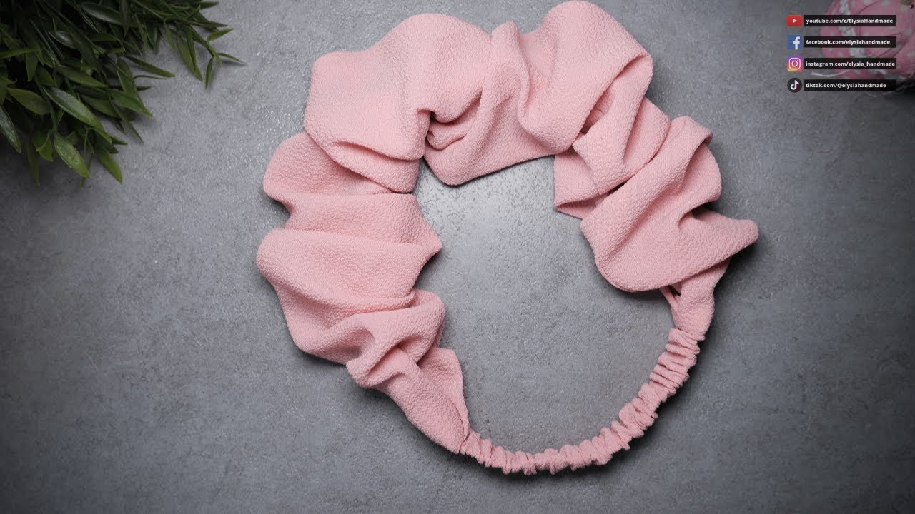 DIY Creative Art & Craft From Ribbon #13 - Scrunchies Headband - Elysia Handmade
