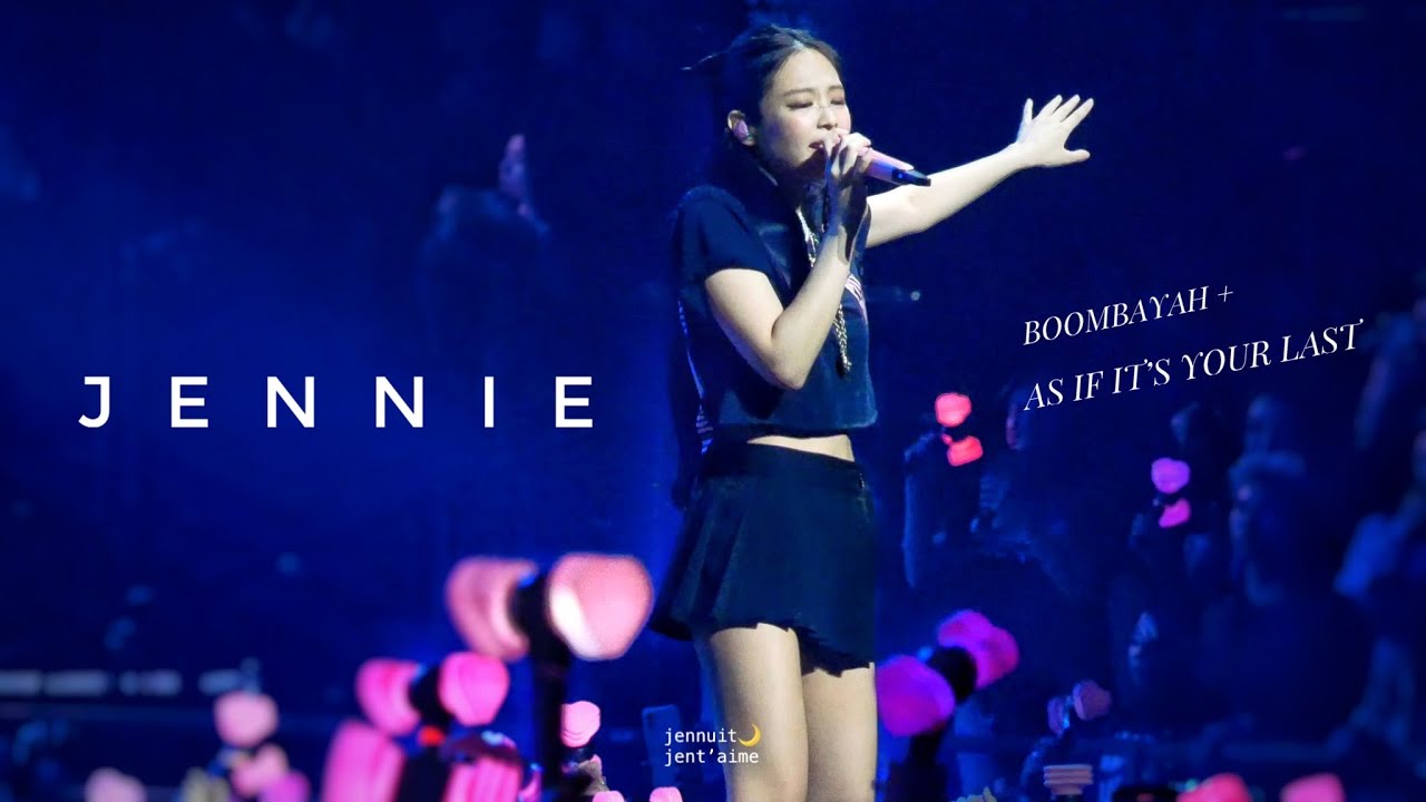 221212 BLACKPINK CONCERT JENNIE FANCAM - '붐바야+마지막처럼' 블랙핑크 콘서트 제니 직캠 @PARIS DAY2, ENCORE STAGE