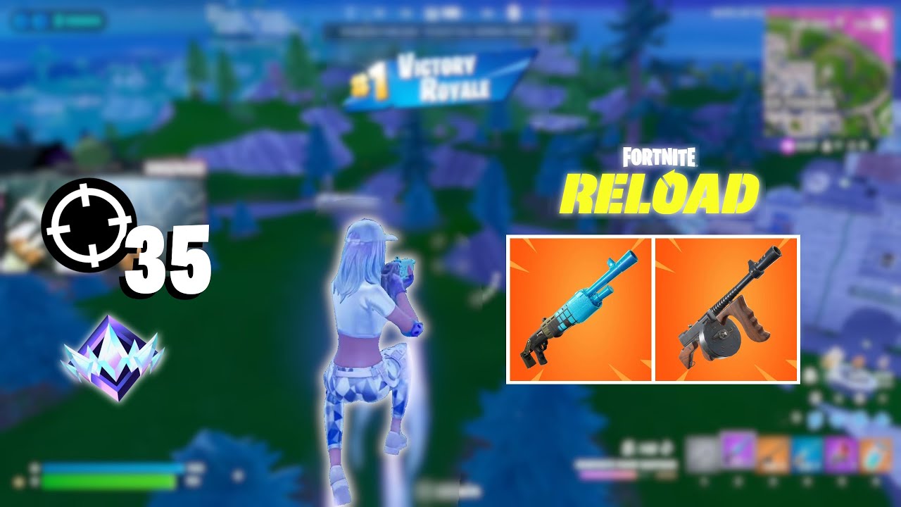 35 Eliminations In RANKED RELOAD *INSANE* (Fortnite Chapter 7 KBM WITH HANDCAM!)
