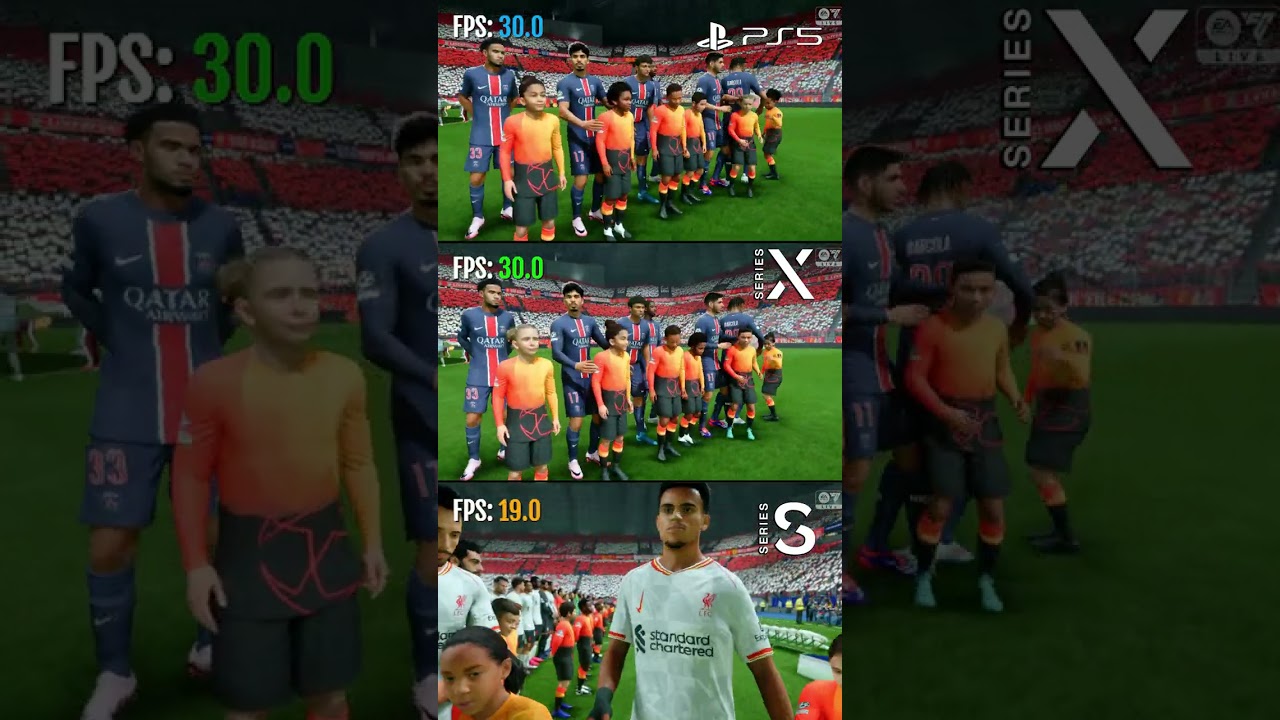EA Sports FC 25 Xbox Series S kontra Series X kontra PS5 | Recenzja techniczna i test FPS