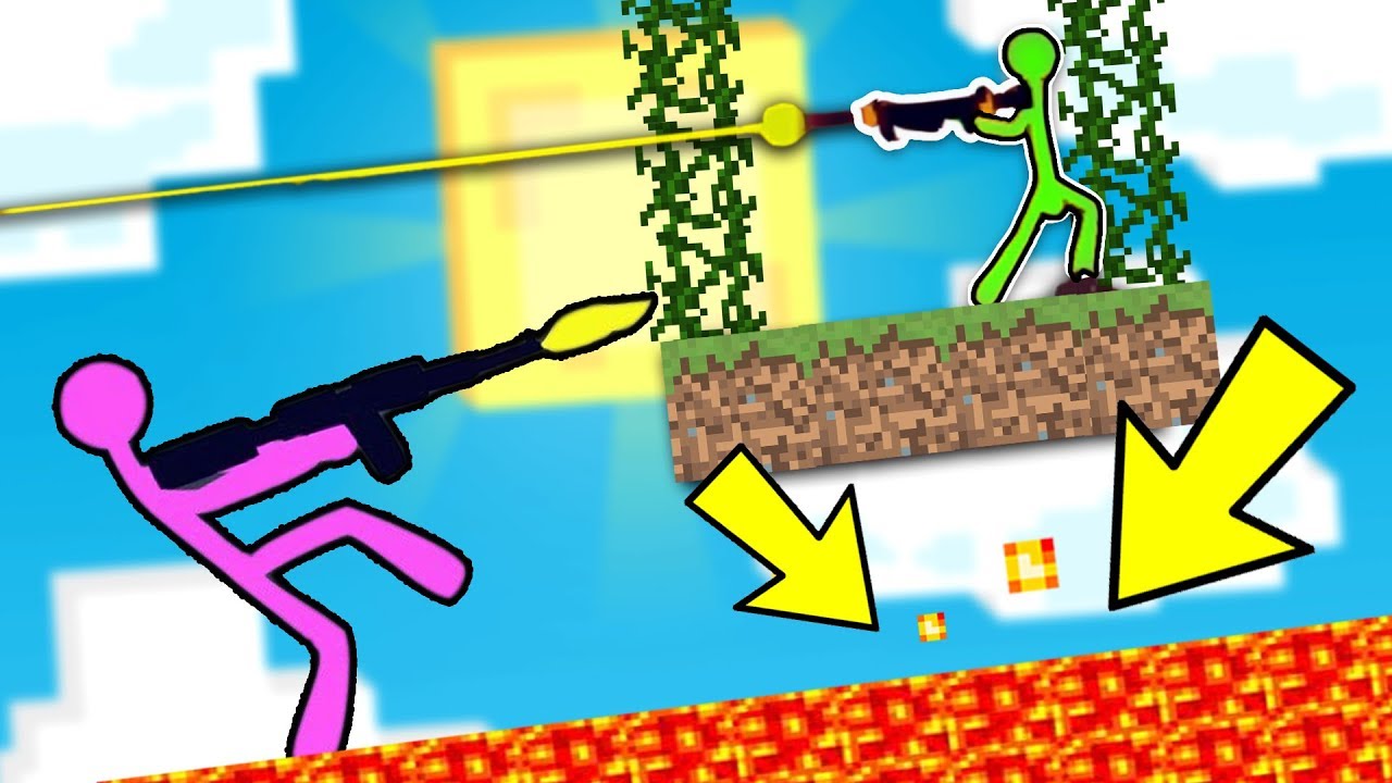 THE FLOOR IS LAVA SU STICK FIGHTS?! - w/Redbox, LoneGamer, Pepo3393