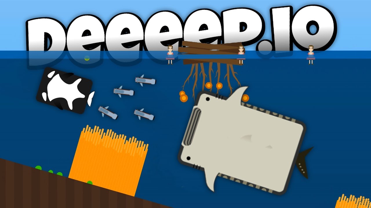 Deeeep.io — Ракета-носитель китовой акулы! — Новые животные! — Давайте поиграем в игровой процесс...