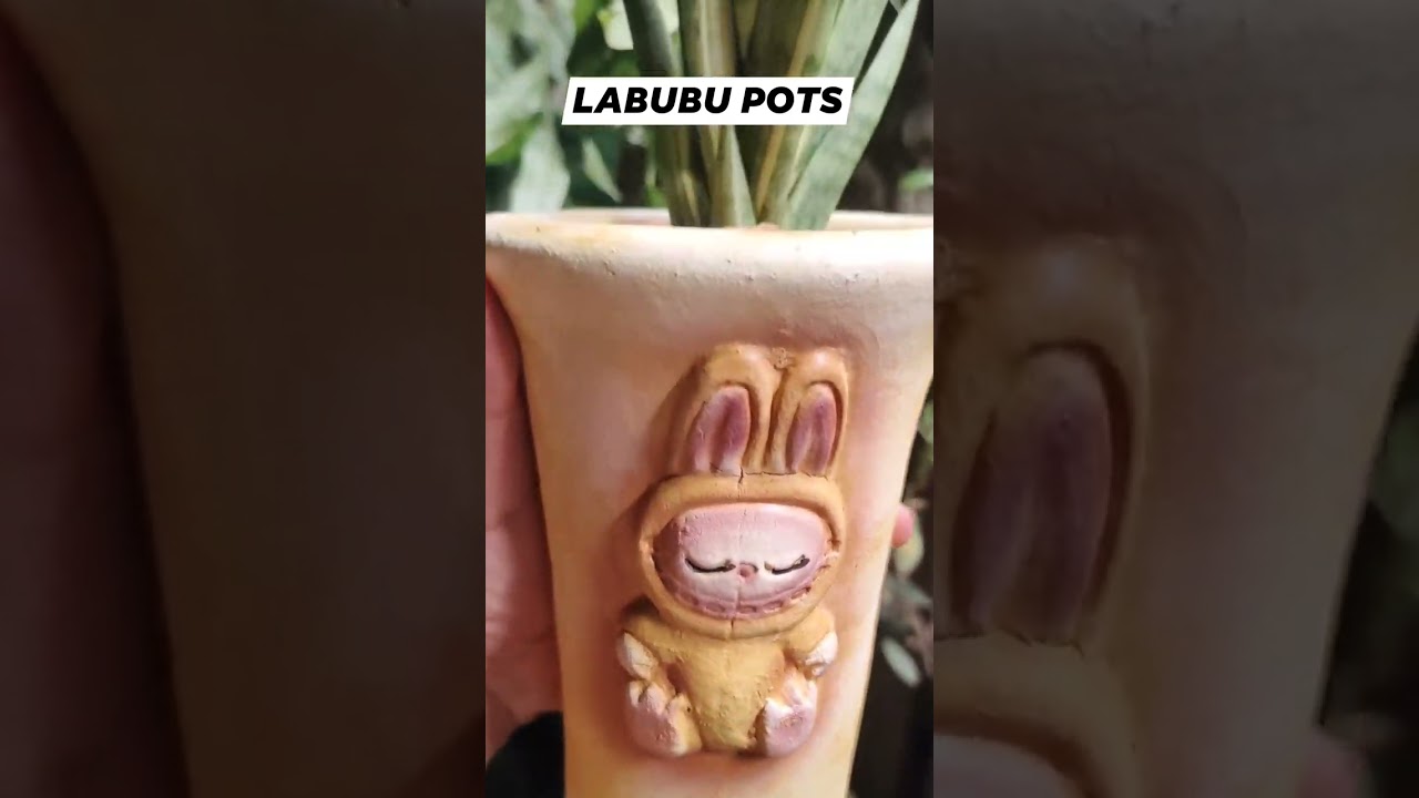 LABUBU POTS with Plants Available in Mini Dino Park & Eco Garden 