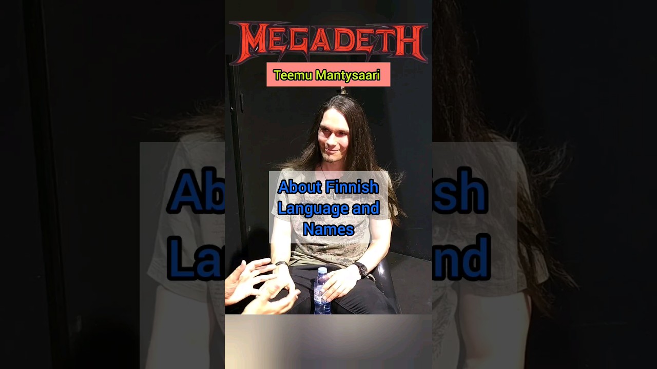 🇫🇮@teemu_mantysaari  of @Megadeth about the Finnish names at @hellfestopenair  #guitar #metal