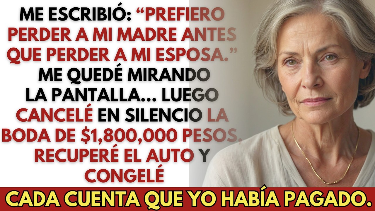 “Prefiero perder a mi madre antes que perder a mi esposa”, me escribió mi hijo — Así que yo…