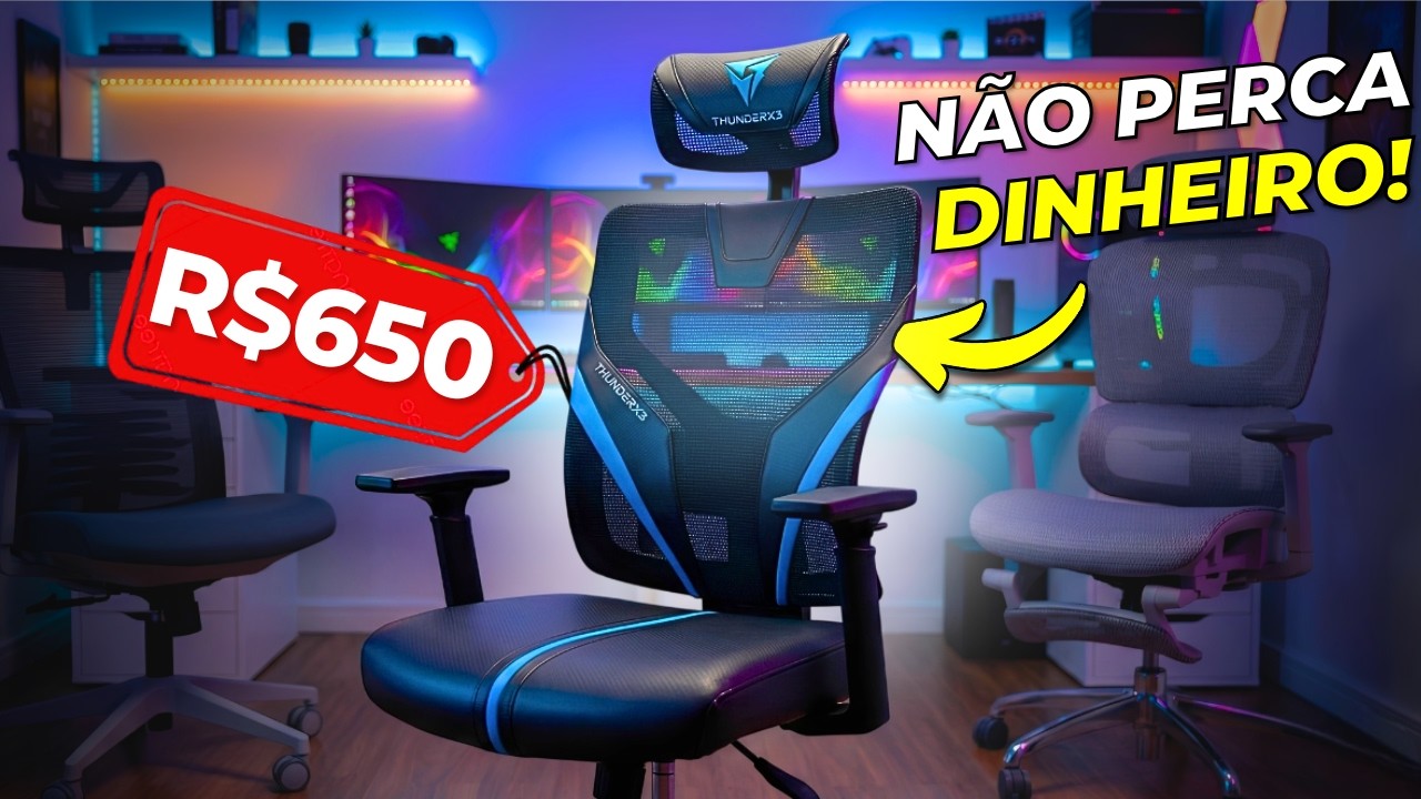 TOP 7 MELHORES Cadeiras ERGON&Ocirc;MICA e GAMER para COMPRAR em 2025!!! (SOMENTE AS MELHORES)