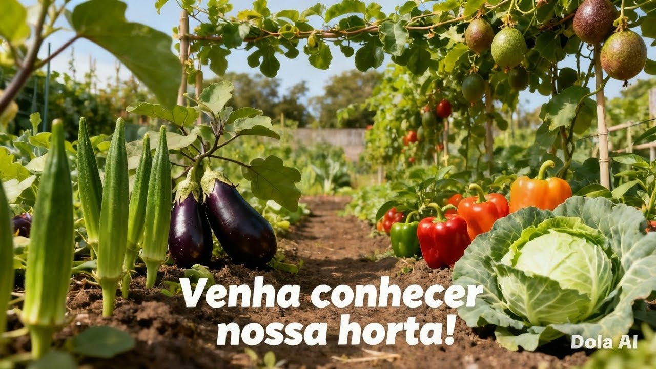 Tour na minha Horta/ Colheita / Receita Simples e Saborosa! 