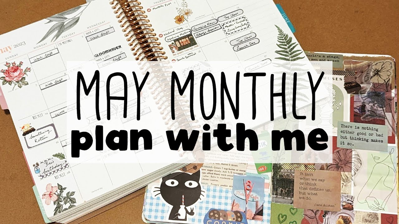 May Monthly Plan with Me | A5 Erin Condren Daily Duo