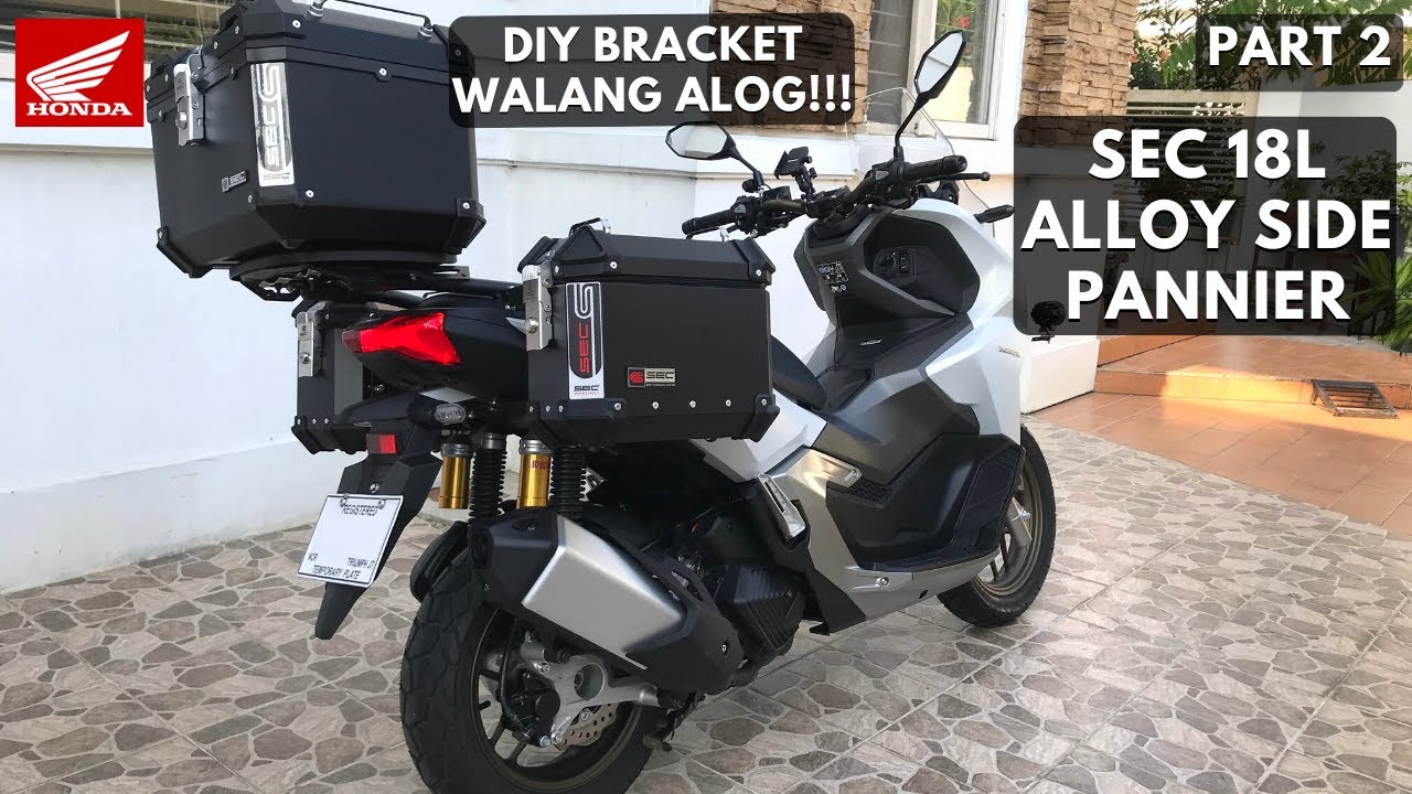 HONDA ADV 160 + SEC SIDE PANNIER 18 Liters | DIY Installation | PART 2