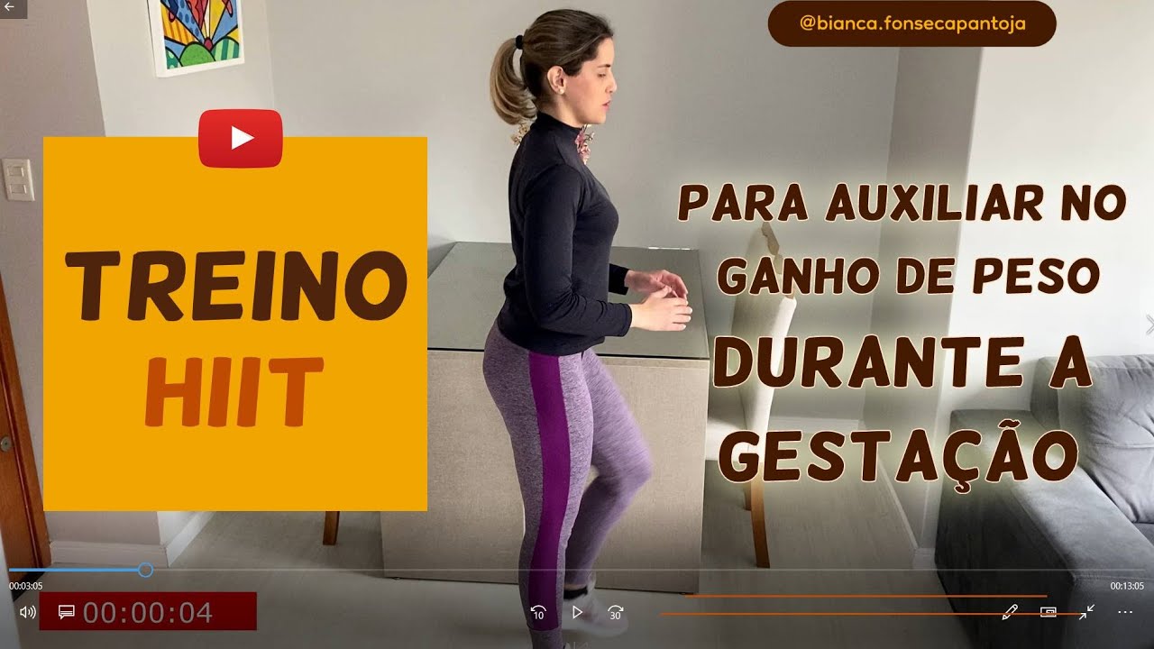 TREINO HIIT GESTANTE - Faça junto comigo