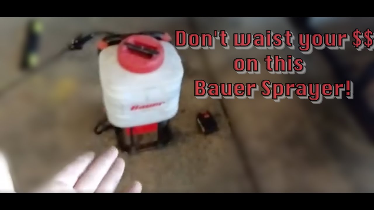 This Bauer Sprayer ended up in the TRASH!