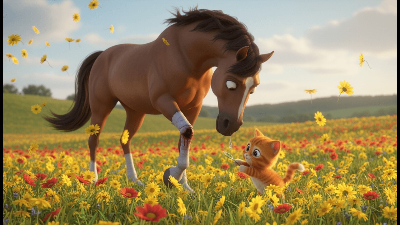Epic Coyote & Crow Trouble! Sunny’s Animal Squad Saves an Injured Wild Horse