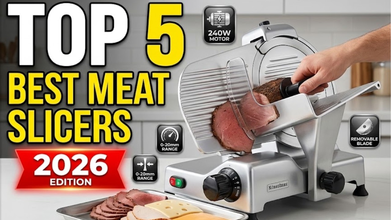 Top 5 Best Meat Slicers 2026 – Best Meat Slicer for Home Use