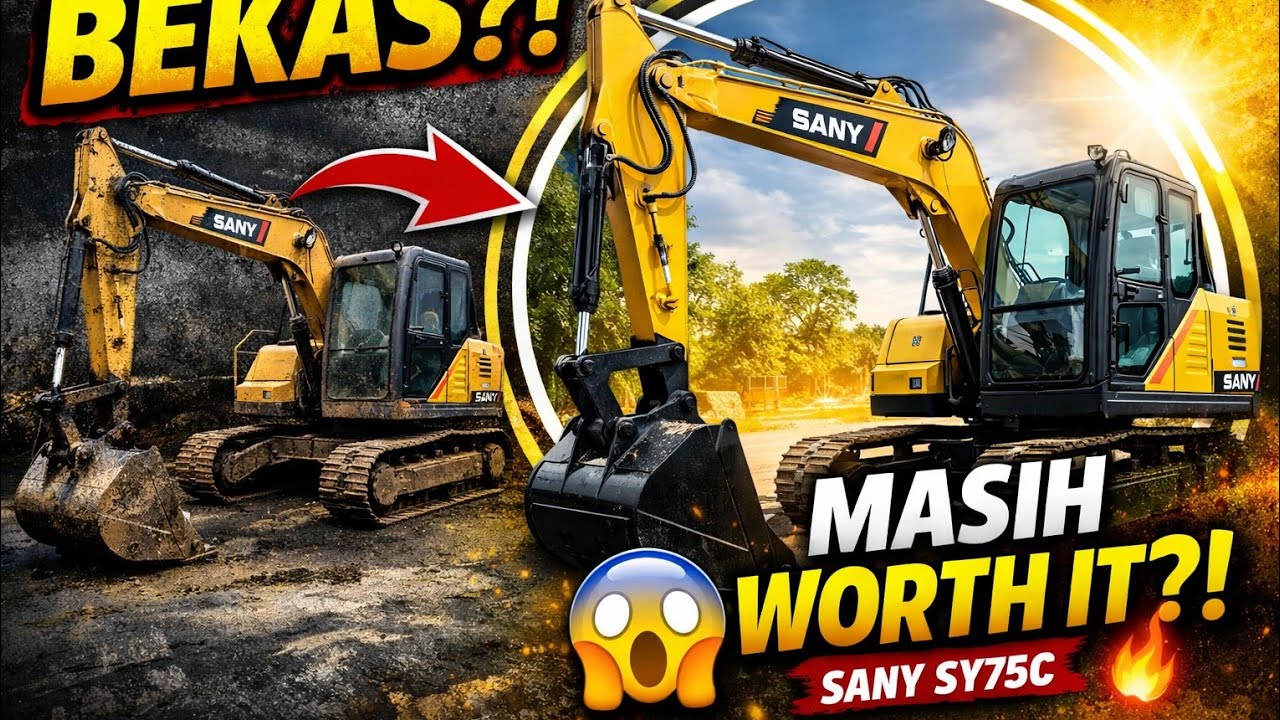 Mini Excavator Bekas Murah!!! Sany SY75C dari China