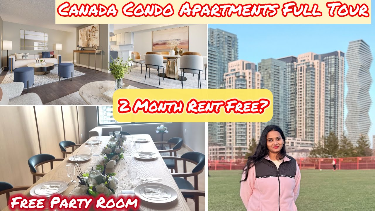 Canada Condo Apartment Full Tour | 1 BHK Rent, Amenities & Offers in 2025 | 2 month Free rent offer