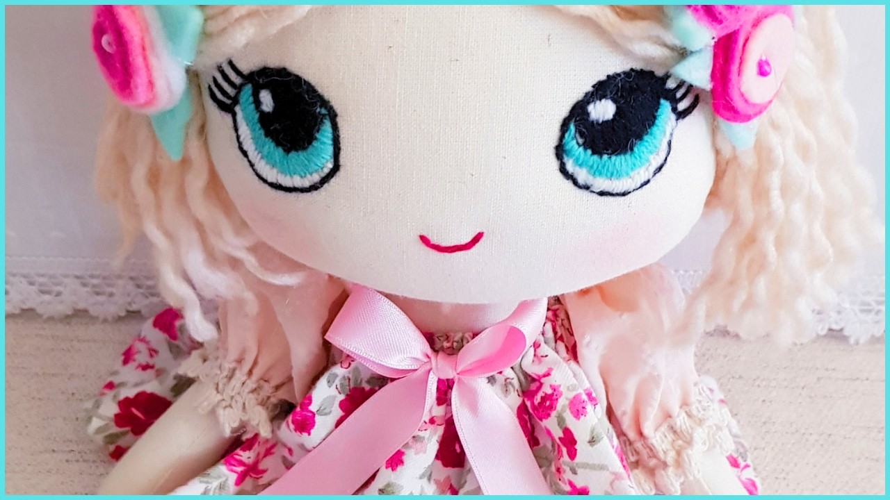 ¡Increíble!🥰 Haz una MUÑECA de Trapo FACIL Y BONITA 👧🧵