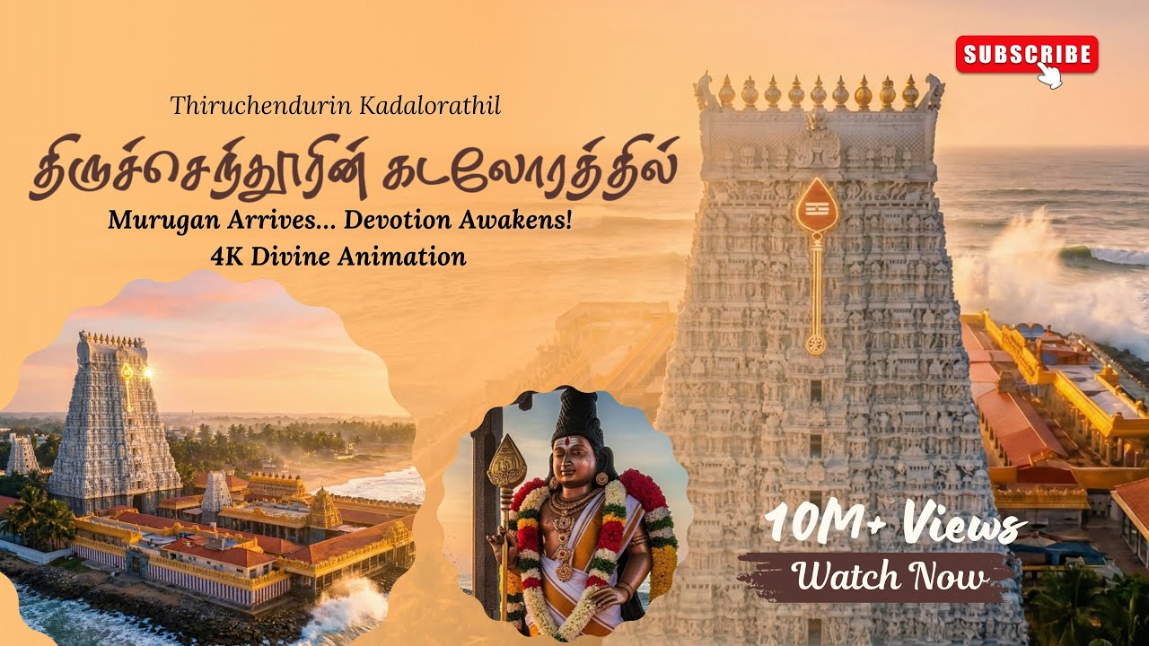 🌊🙏✨ Thiruchendurin Kadalorathil 🎶 🎵திருச்செந்தூரின் கடல் ஓரத்தில் 🙌🌺 Murugan Devotional Song 🌸🔥