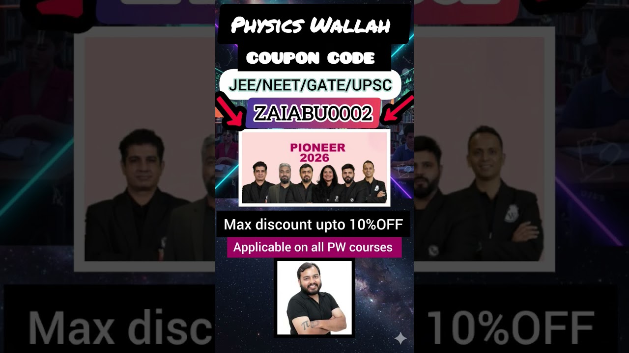 PW Pioneer 2026 Batch for MBA |🔥 PW Pioneer 2026 Batch max discount coupon code 