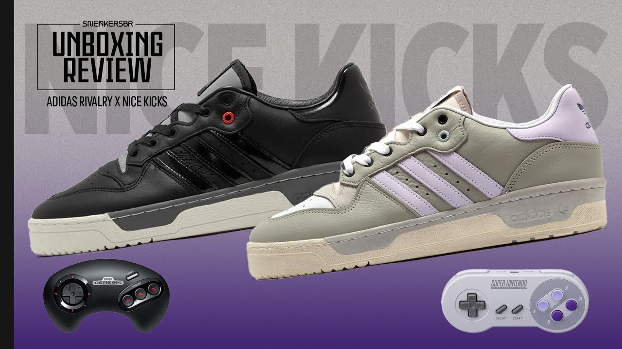 VIDEOGAMES CLÁSSICOS TRANSFORMADOS EM ADIDAS RAIVALRY | UNBOXING+REVIEW adidas Rivalry x Nice Kicks