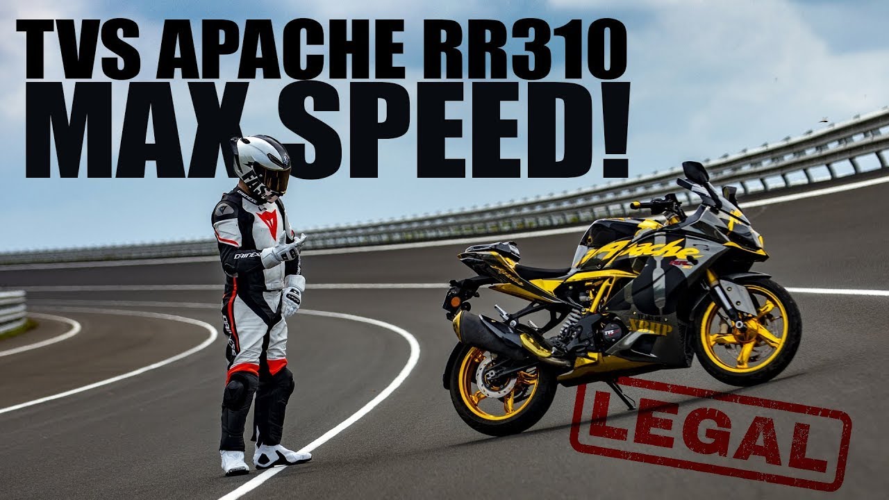 MAX SPEED LEGALLY :: The TVS Apache RR310 !