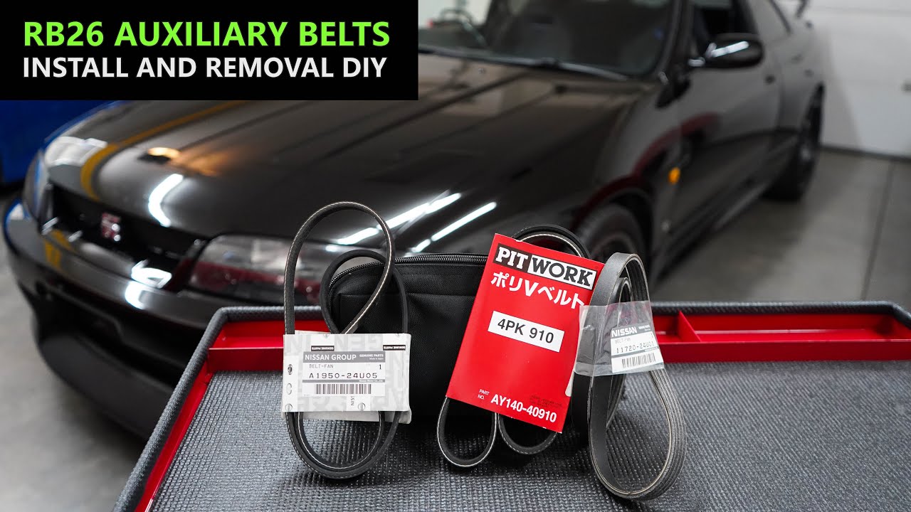 How to Replace Auxiliary Belts on a RB26DETT Engine