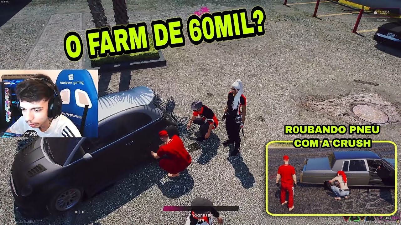 Bkinho CLIPS | BK ACHOU O MELHOR FARM? BK FARMANDO COM A NAMORADA CIUMENTA No GTA RP #19