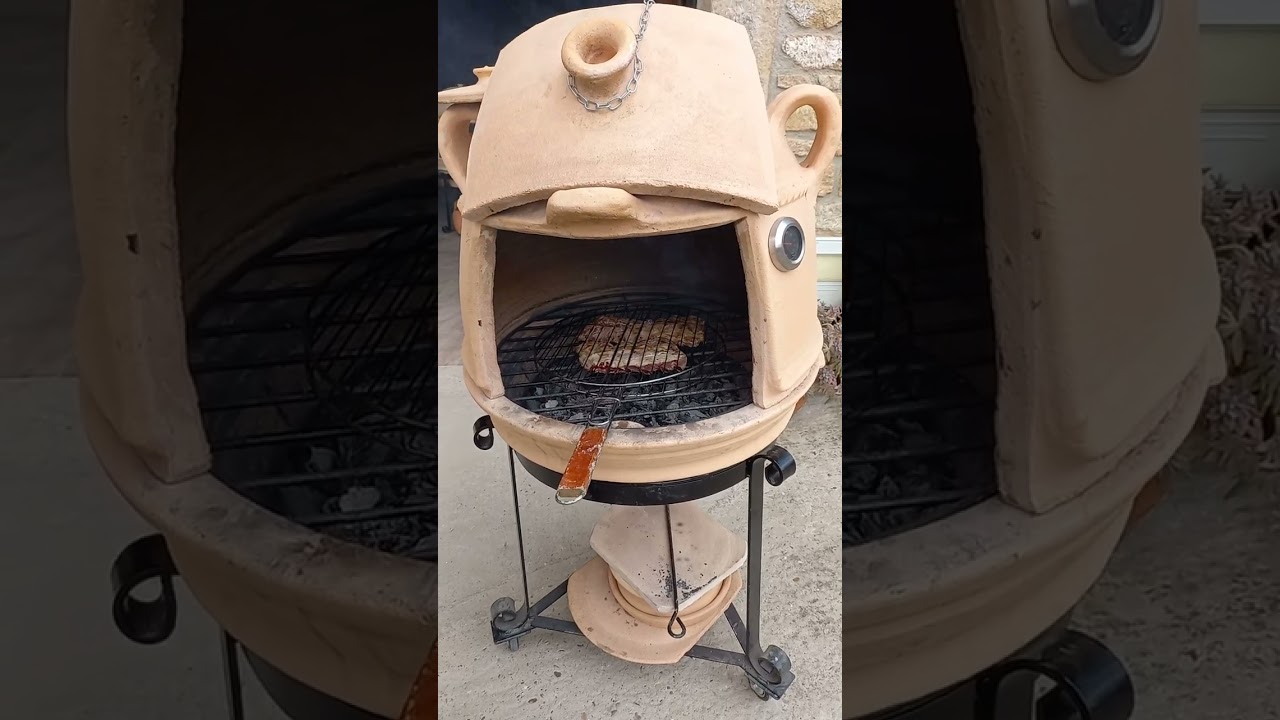 Asando costillas en nuestros hornos-barbacoa
