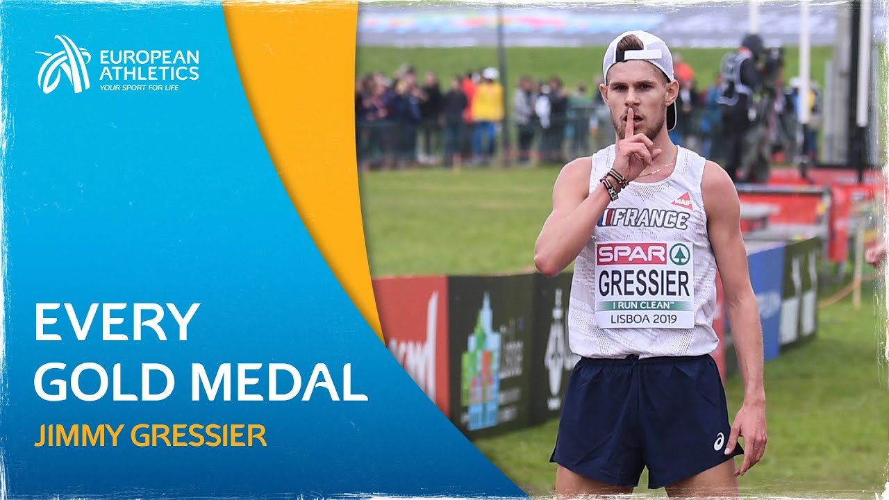 EVERY Jimmy Gressier European Cross Country Gold medal