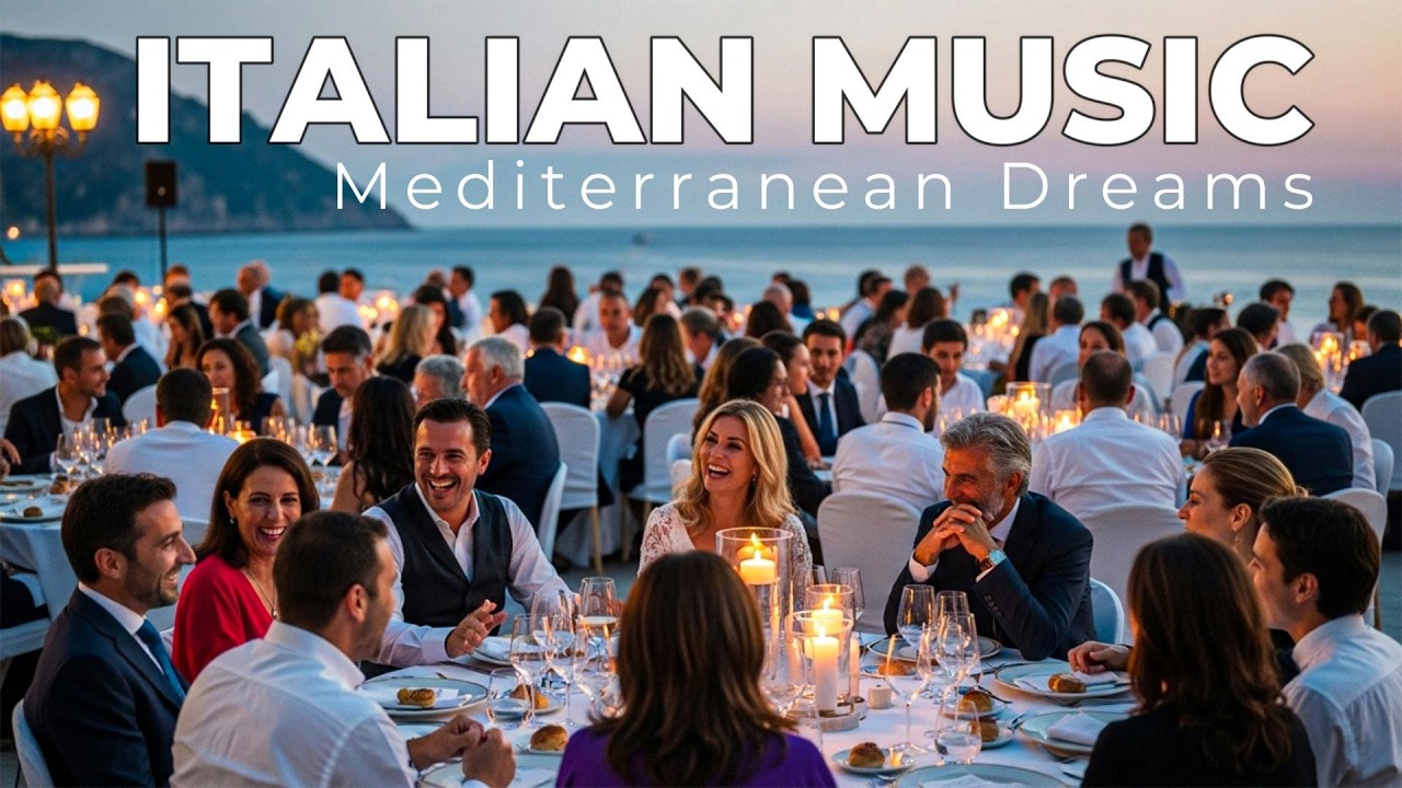 🎶 Italian Vibes & Mediterranean Music 🎶 2+ Hours Serene Amalfi Coastline & Lake Como Escape 4K