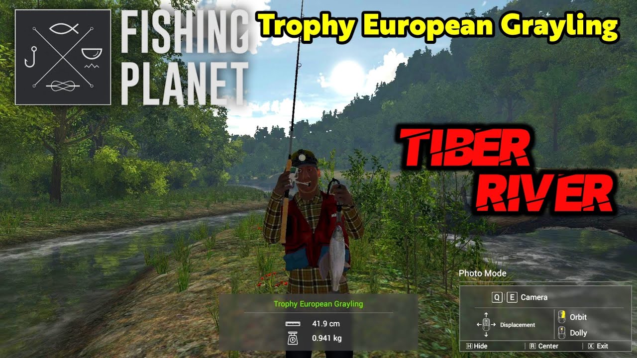 Trophy European Grayling Tiber River - Fishing Planet
