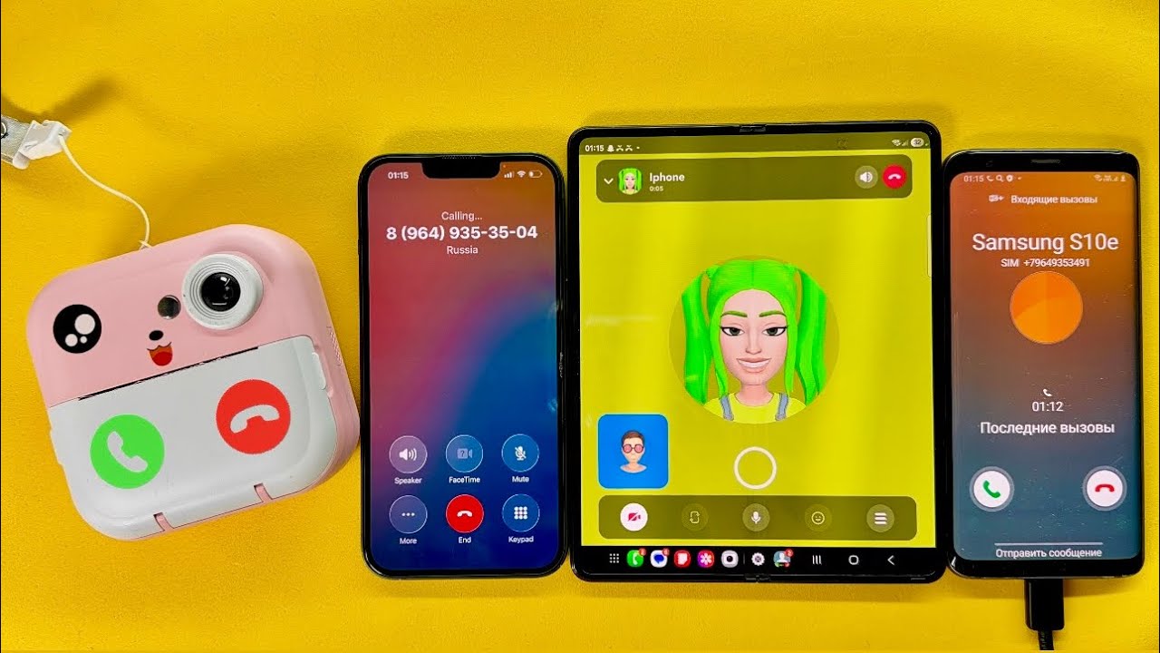 Crazy Incoming Call & Snapchat IPhone 13, Samsung Z Fold3, S9, Camera Foto