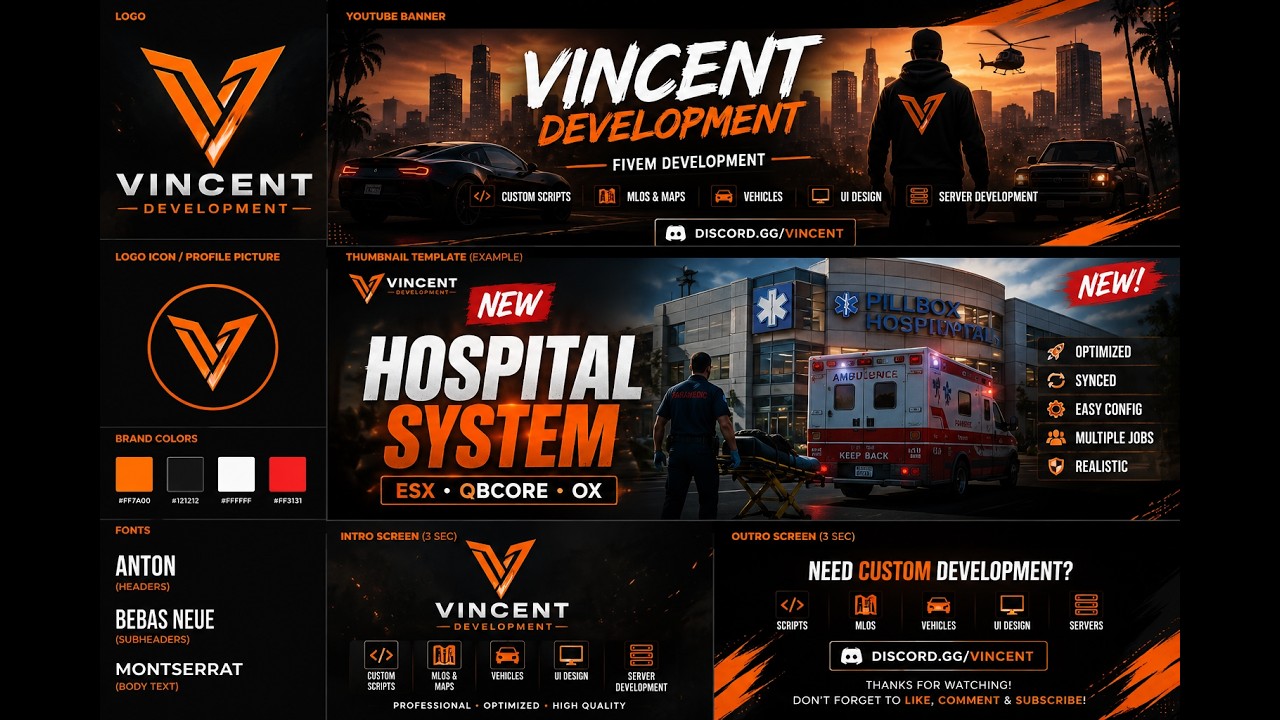 🚑 Advanced FiveM Hospital System | ESX & QBCore | Realistic EMS Script Showcase