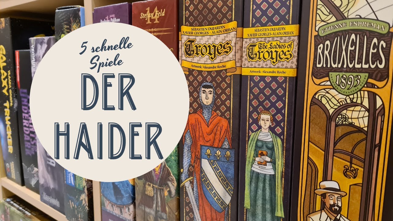 5 schnelle Spiele aus dem Regal mit dem Haider (Folge 5)