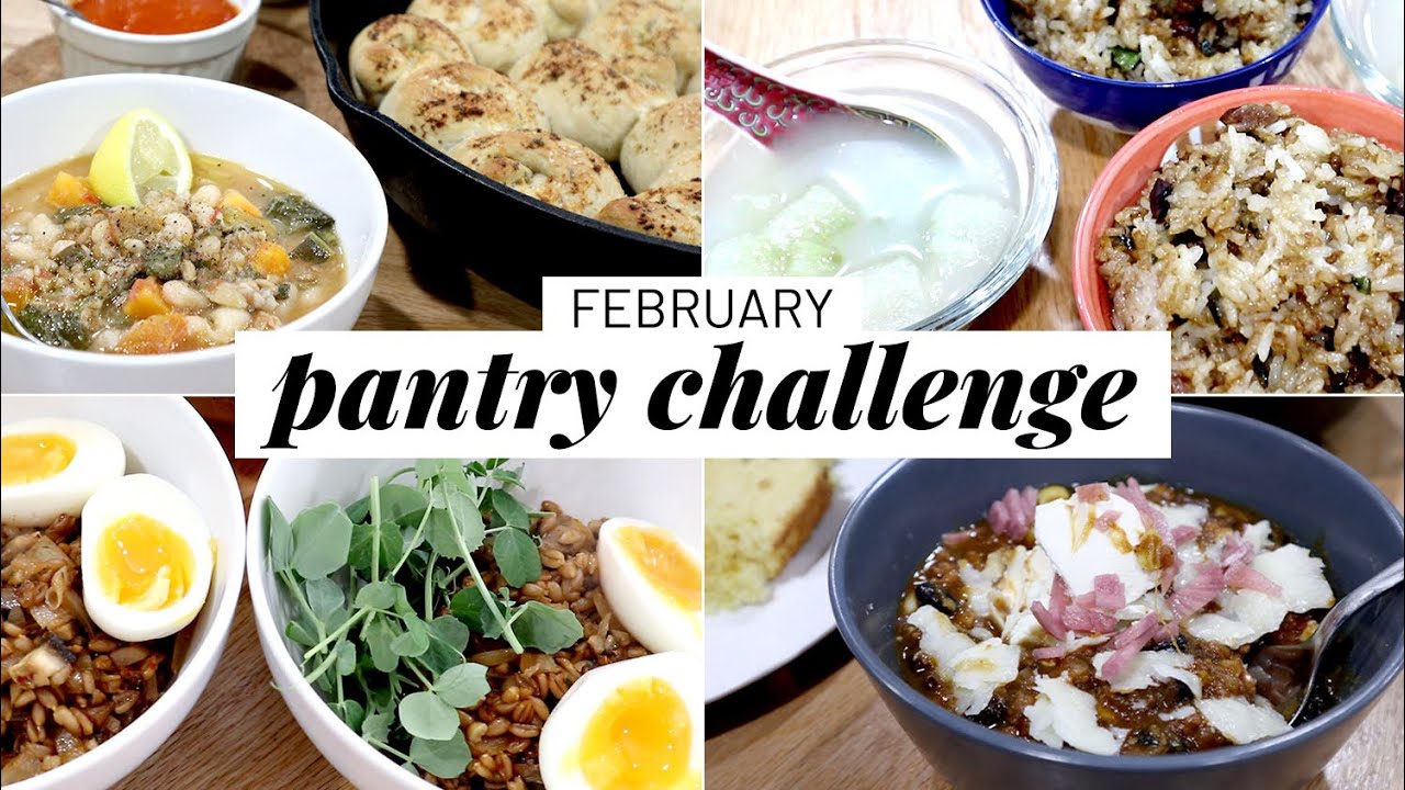 February pantry challenge - a week of meals from our pantry + garden | GroundedHavenHomestead