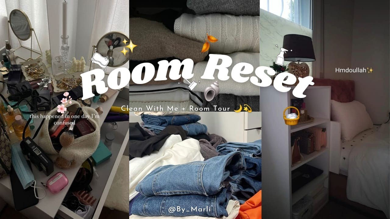 Cleaning my room✨| خملت بيتي وتهليت فراسي 💆🪞🫧بداية جديدة 🤎Room tour🦋🌼