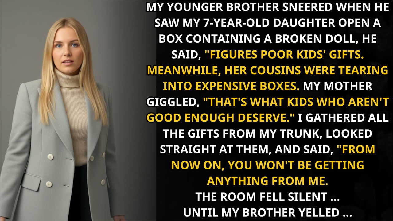 “Poor Kids’ Gifts,” He Sneered at My 7-Year-Old