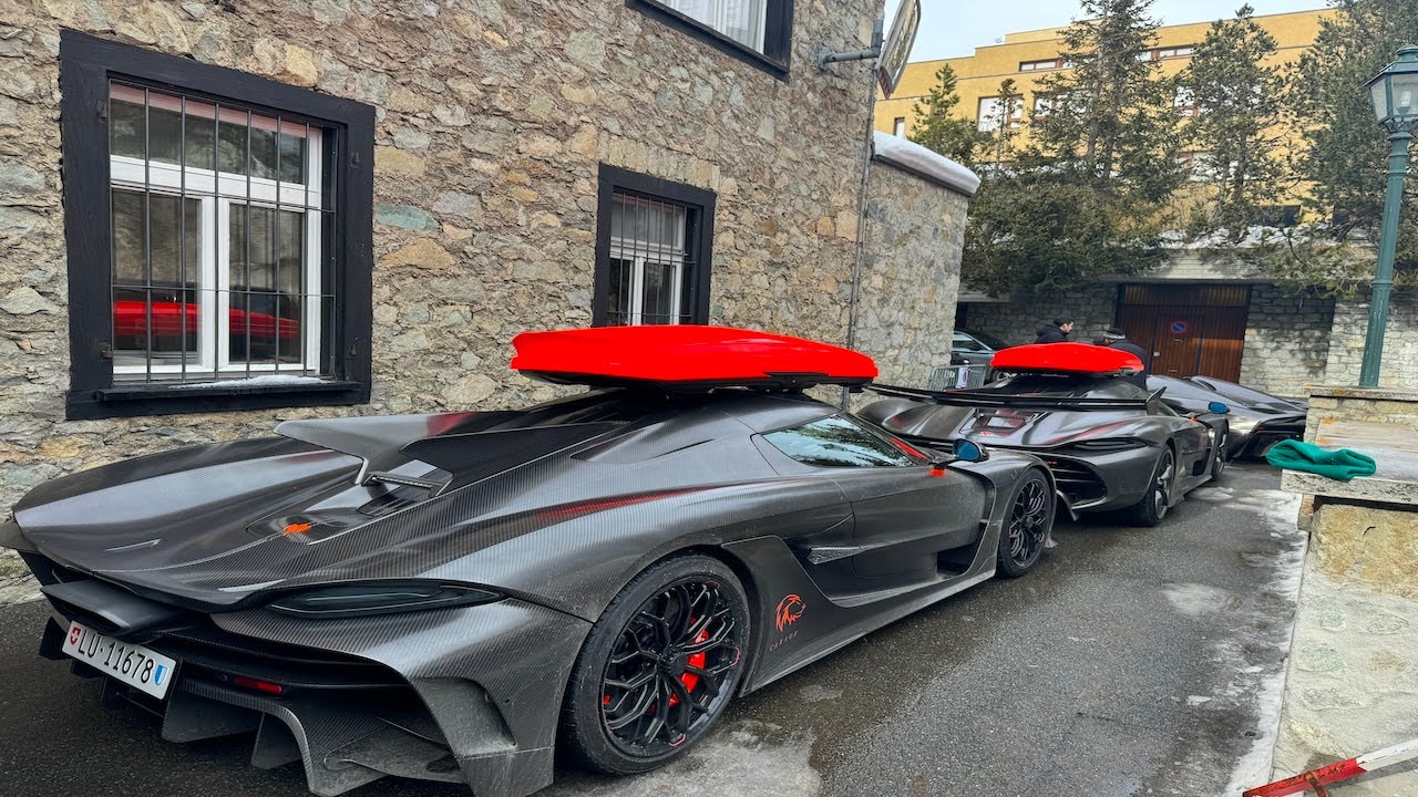 St. Moritz Supercar Compilation 2025 | Hypercars in Luxury Alpine Town