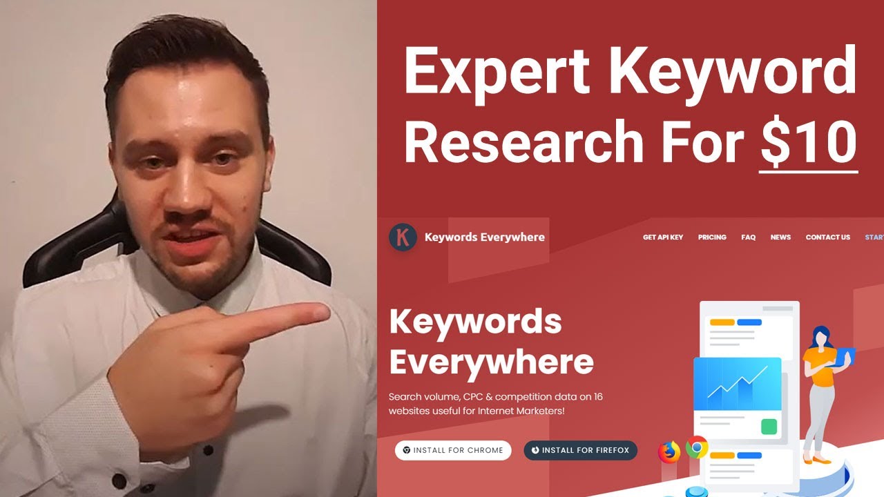 Keywords Everywhere Full Tutorial [2020] | Expert Keyword Research (Using a $10 SEO Tool)!