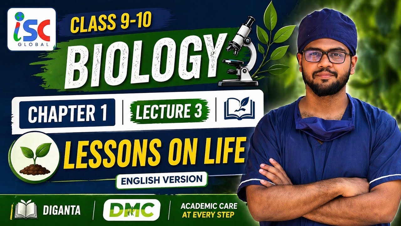 Chapter 1 | Lecture 3 | SSC Biology | Lessons on Life | English Version | Diganta bhaiya | DMC