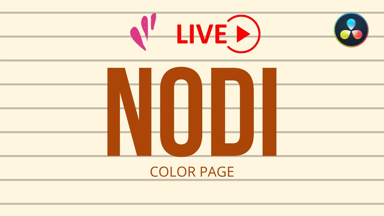 Nodi | Color LIVE | Davinci Resolve ITA