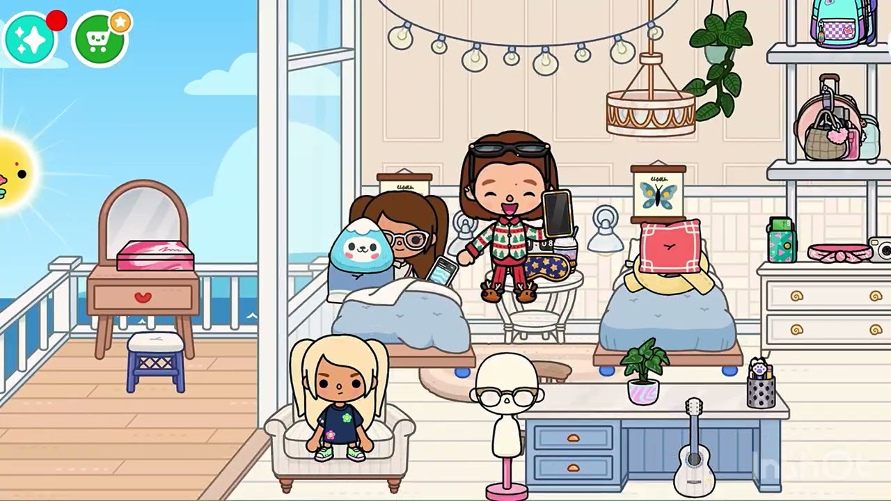 فطرنا عند بيت جدتي🏡😝{الجزء الأول }ريناد و البنات فطروا✨🩴😭 حلقه 6