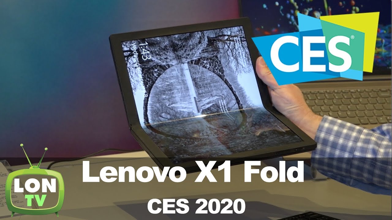 Lenovo X1 Fold at CES 2020: Foldable OLED Display Laptop