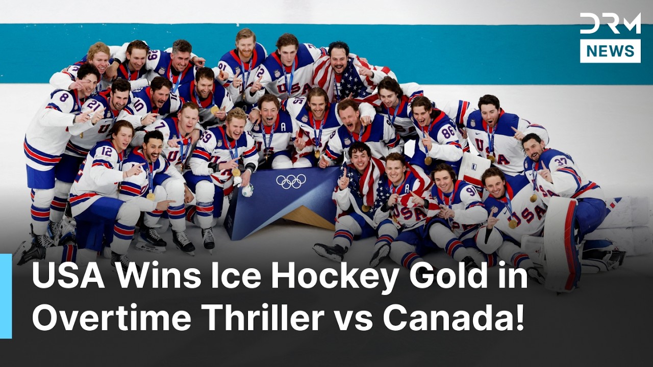 HISTORIC WIN: USA Defeat Canada 2-1 in Overtime to Win Olympic Gold | Milano Cortina 2026 | AD1Z