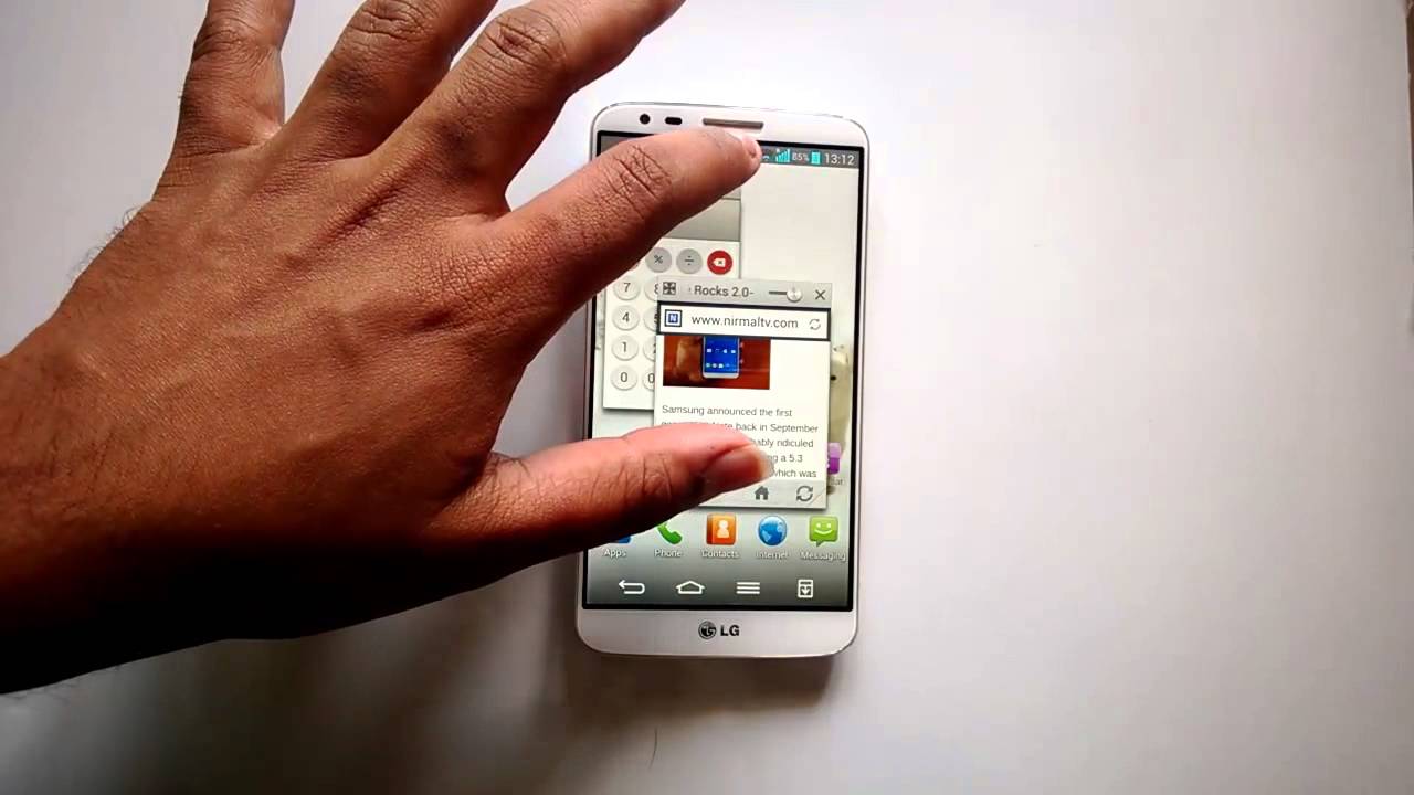 QSlide Demo on LG G2- App Multitasking